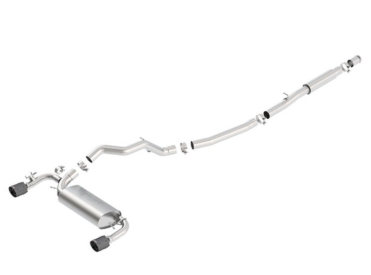 140702CFBA S-Type Cat-Back Exhaust System for 2016–2018 Ford Focus RS 2.3L Turbocharged 4-Cyl.