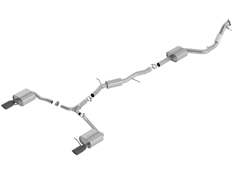 140759BC ATAK Cat-Back Exhaust System for 2017–2019 Audi A4 Quattro Avant, Allroad 2.0L 4-Cyl. AWD