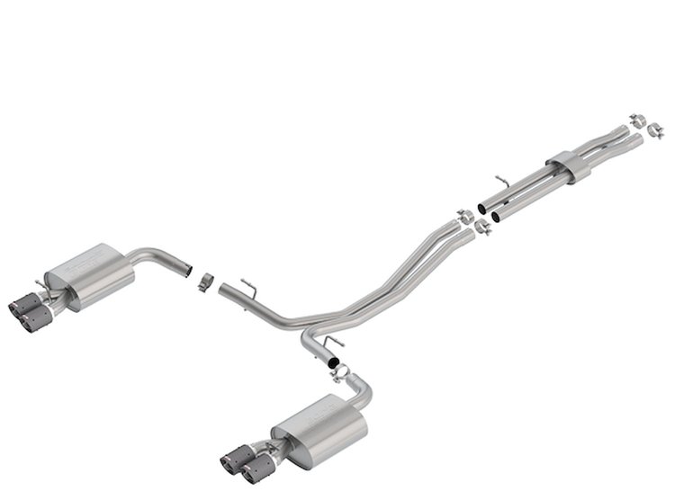 140765CF S-Type Cat-Back Exhaust System for 2018–2019 Ford Explorer Sport 3.5L V6