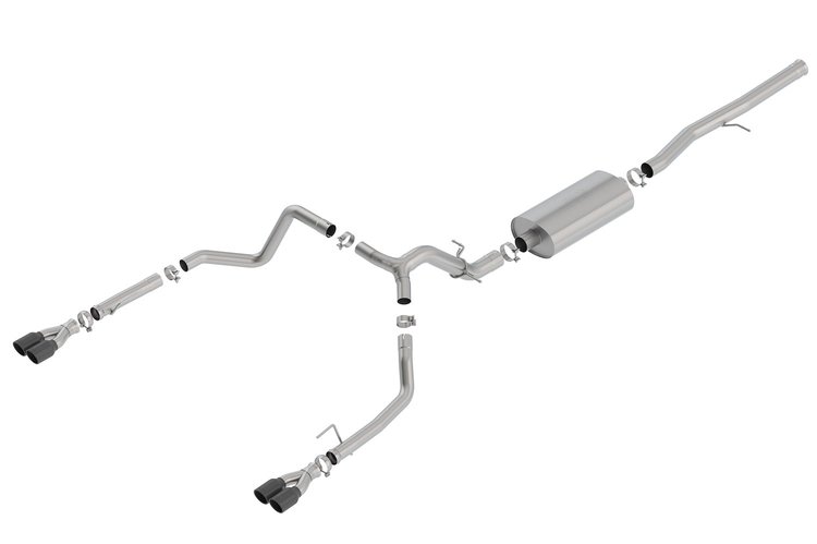 140772BC Touring Cat-Back Exhaust System for 2019–2023 Chevrolet Silverado 1500, GMC Sierra 1500 6.2L V8