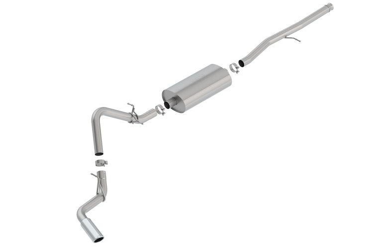 Cat-Back Exhaust System 2019 Silverado/Sierra 1500 5.3L, Single-Side Exit - Polished Tip