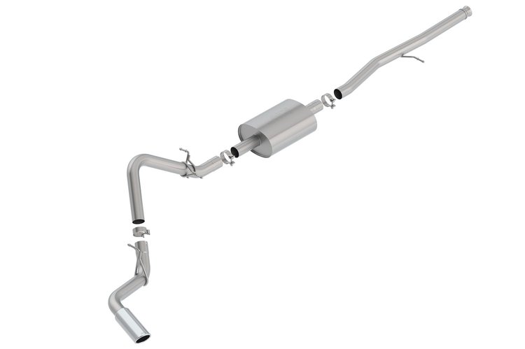 Cat-Back Exhaust System 2019 Silverado/Sierra 1500 5.3L, Single-Side Exit - Polished Tip