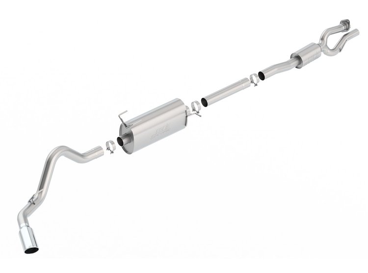 Cat-Back Exhaust System 2017-2019 Ford F-250/F-350 SD 6.2L V8 2WD/4WD - Regular/Crew Cab - Polished Tip - "S-Type" Muffler