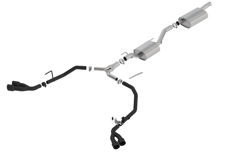 140814CB Touring Cat-Back Exhaust System Fits Select Jeep Gladiator 3.6L V6