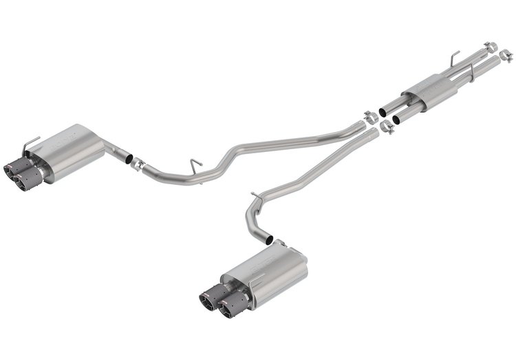 "ATAK" Cat-Back Exhaust System Fits Late-Model Ford Explorer ST/Platinum, Lincoln Aviator 3.0L V6 Ecoboost [Carbon Fiber Tips]