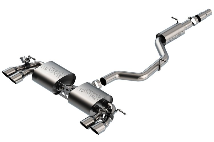 140831SB S-Type Cat-Back Exhaust System w/Resonator for 2018–2019 Golf R MK7.5 2.0L Turbo AWD