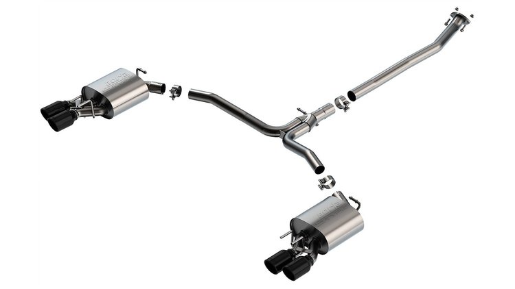 140853BC S-Type Cat-Back Exhaust System for 2018–2024 Toyota Camry XSE 2.5L 4 Cyl.
