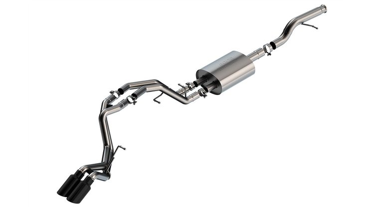140854BC Touring Cat-Back Exhaust System Fits Select Chevrolet Tahoe, Tahoe Z71, GMC Yukon, Yukon AT4 5.3L V8