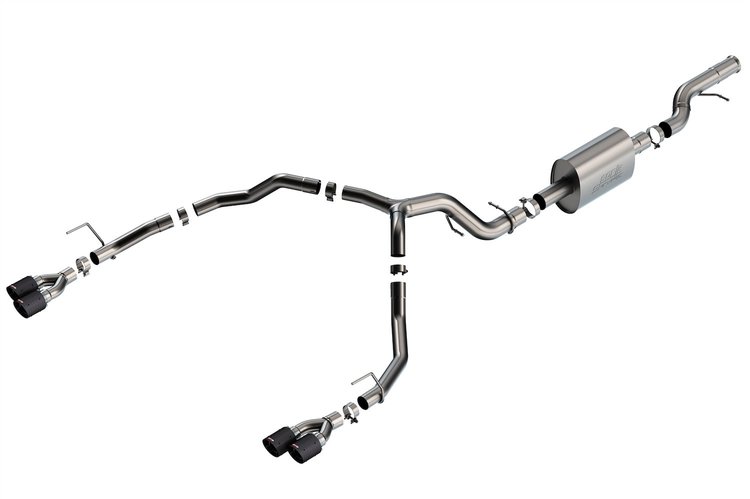 140859CF S-Type Cat-Back Exhaust System Fits Select Chevrolet Tahoe, GMC Yukon 6.2L V8 Engine