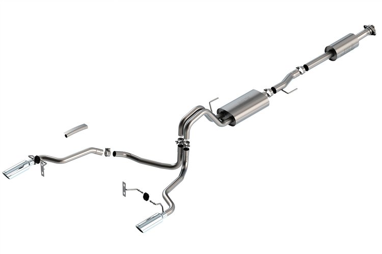 140862 Touring Cat-Back Exhaust System Fits Select Ford F-150 2.7L, 3.5L V6