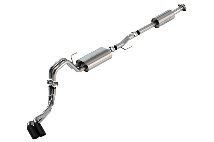 140870BC Touring Cat-Back Exhaust System Fits Select Ford F-150 2.7L, 3.5L V6