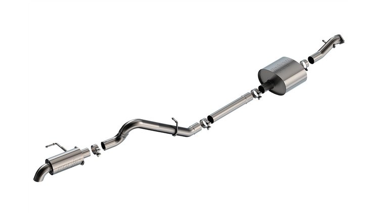 140901 Touring Cat-Back Exhaust System Fits Select Ford Bronco 2.7L V6 Engine