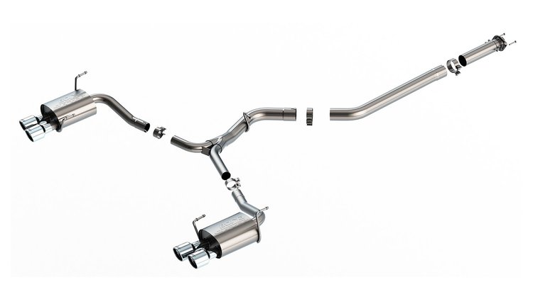 140907 Cat-Back Exhaust System S-Type fits Select Subaru WRX [Chrome Tips]