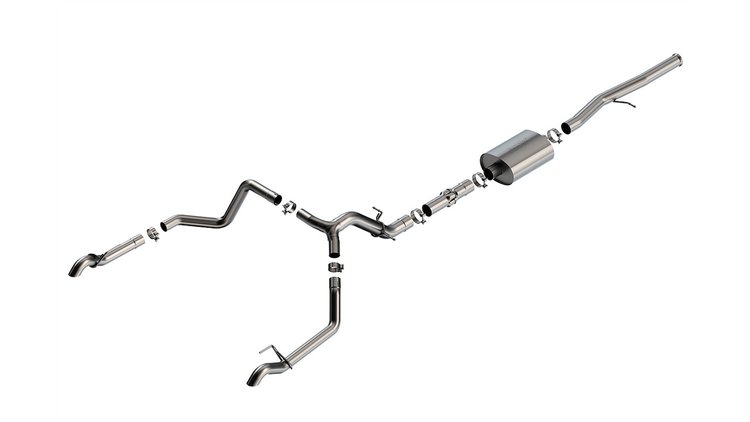 Cat-Back Exhaust System Fits Select Chevy Silverado 1500 ZR2 6.2L 4WD, GMC Sierra 1500 AT4X 6.2L 4WD [ATAK Muffler]