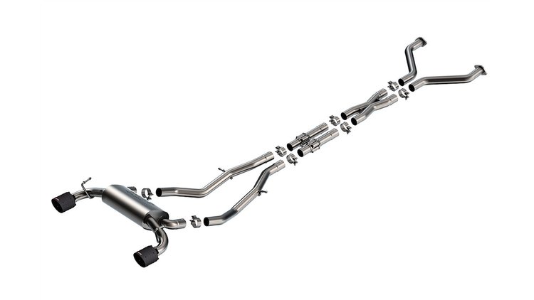 140929CFBA S-Type Cat-Back Exhaust System Fits Select Nissan Z 3.0L V6 Twin Turbo Engine