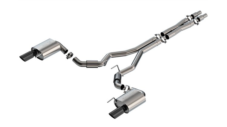 140960BC S-Type Cat-Back Exhaust System Fits Select Ford Mustang GT 5.0L V8 Engine