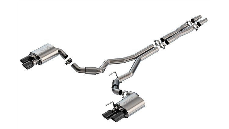 140962BC S-Type Cat-Back Exhaust System Fits Select Ford Mustang GT