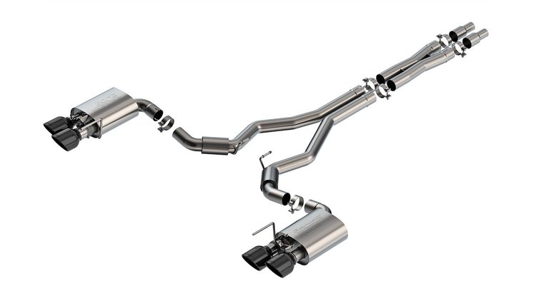 140964BC S-Type Cat-Back Exhaust System Fits Select Mustang Dark Horse