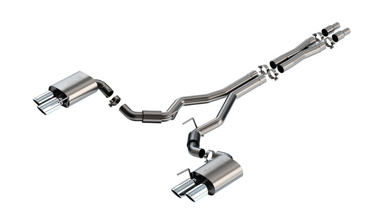 140969 S-Type Cat-Back Exhaust System Fits Select Ford Mustang GT