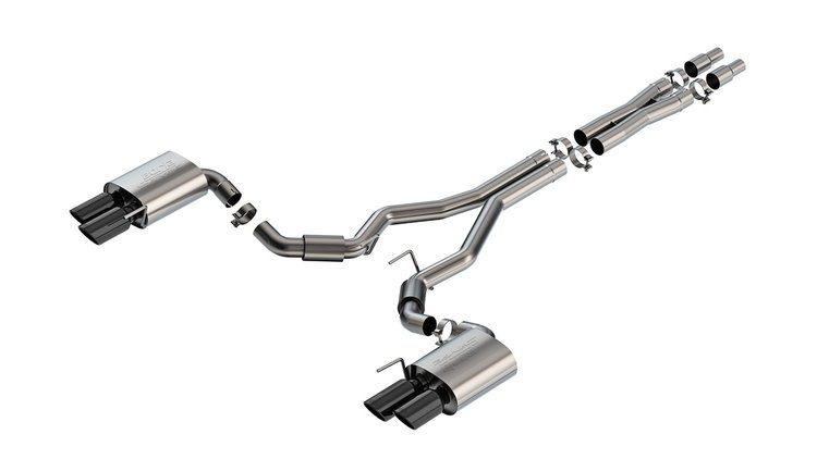 140969BC S-Type Cat-Back Exhaust System Fits Select Ford Mustang GT