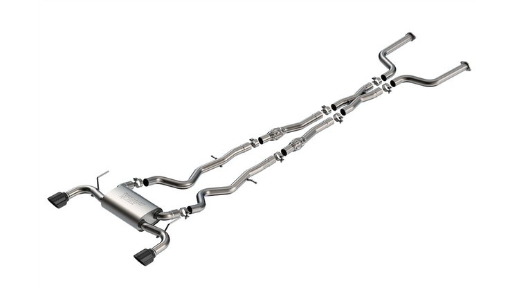 140977BC S-Type Cat-Back Exhaust System for 2016-2024 Infiniti Q50 for 2016-2024 3.0L V6