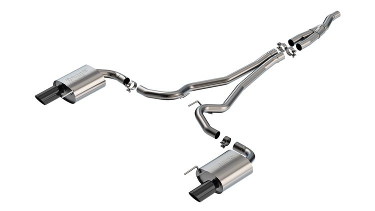 140979BC S-Type Cat-Back Exhaust System Fits Select Ford Mustang 2.3L 4 Cyl. EcoBoost Engine