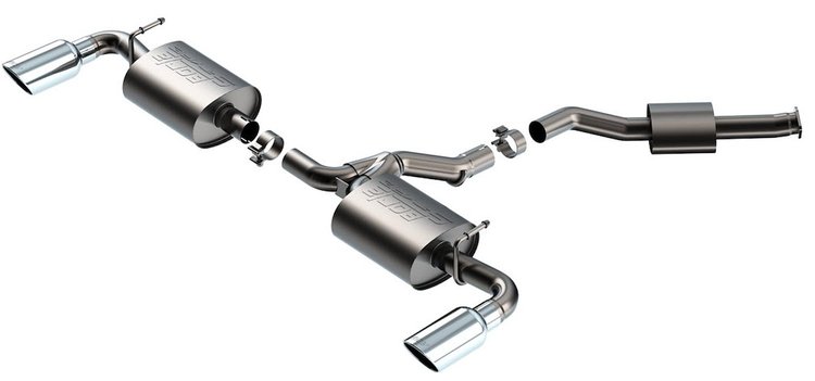 141010 S-Type Cat-Back Exhaust System Fits Select Toyota RAV4 Hybrid 2.5L [Stainless Steel]