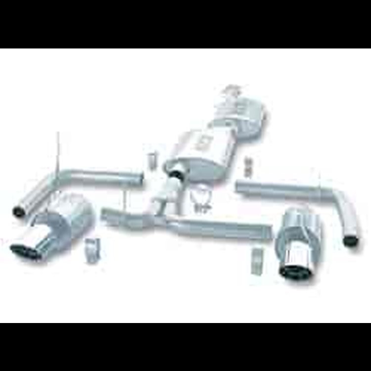 Mitsubishi 3000GT 1991-99 Non-turbo Split Rear Exit, Single Round Angle-Cut Intercooled Tips