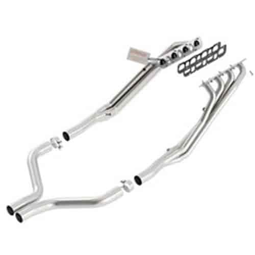 XR-1 Long Tube Header without X-Pipe for 2015-2016 Dodge Challenger SRT Hellcat and SRT 392 [Stainless Steel]