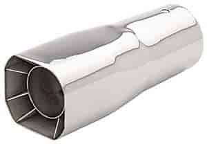 Stainless Steel Exhaust Tip Outlet Size: 2-7/8" x 3-3/8"
