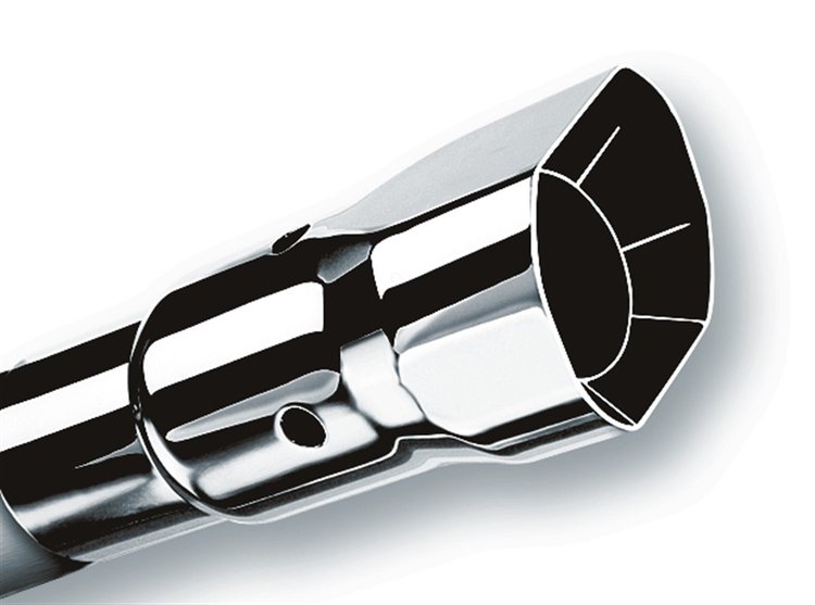 Stainless Steel Exhaust Tip Outlet Size: 2-7/8" x 3-3/8"