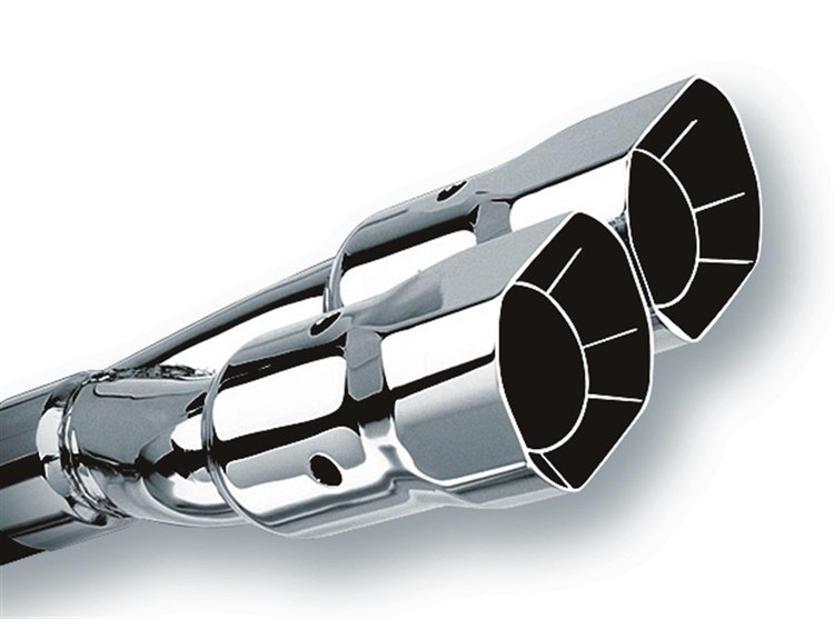 Stainless Steel Exhaust Tip Outlet Size: 2-7/8" x 3-3/8"