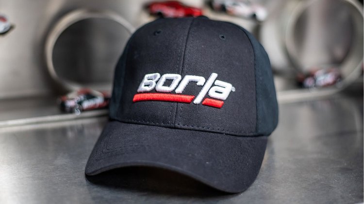 21561 Baseball Cap Borla Logo Universal Fit [Black]