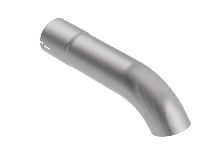 Round Stainless Steel Exhaust Tip 2-3/4 in. D x 15 in. L