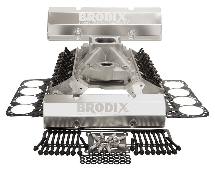 9991012 Top-End Package w/Aluminum Cylinder Heads for Small Block Chevy 350