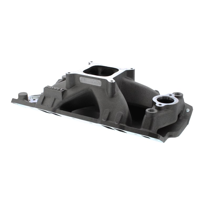 Aluminum Intake Manifold for Small Block Chevy 23 Degree Heads [5.750 in. Height, 4150 Carb]