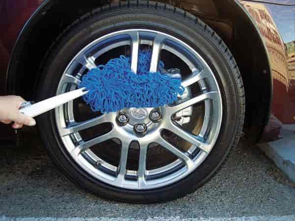 96630 Microfiber Wheel Duster [Fork-Head Microfiber Wheel/Grille Duster, 13 in. Handle]