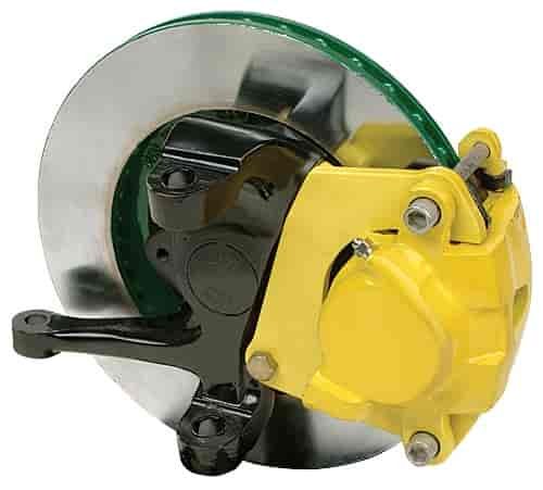 11 in. Iron Redrilled Granada Rotor & GM 1-Piston Caliper w/Chevy Bolt Pattern [Mustang II Spindles]
