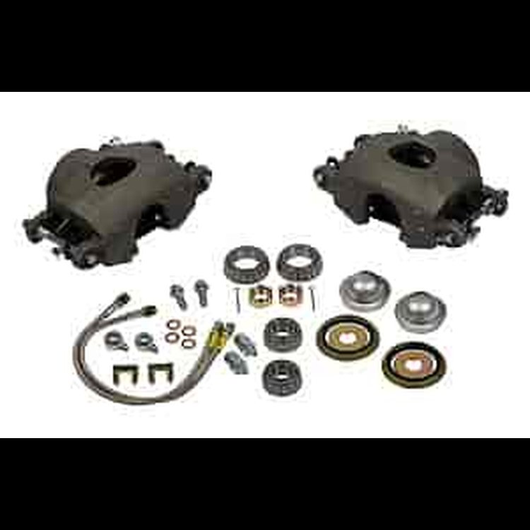 A-Body Single Piston Calipers Flex Lines / Hardware For Heidts Spindles