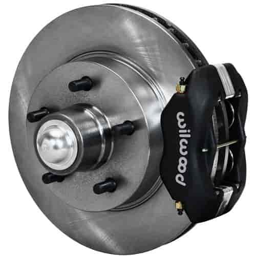 11" Wilwood Smooth Rotors & 4-Piston Black Calipers Chevy Bolt Pattern