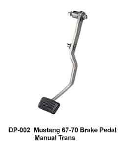 67-70 Mustang Brake Pedal Kit for Manual Trans