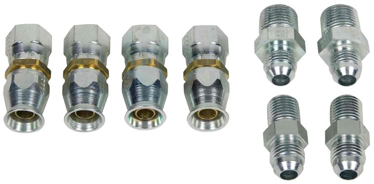 Adjustable Power Steering Valve Fitting Hook Up Kit