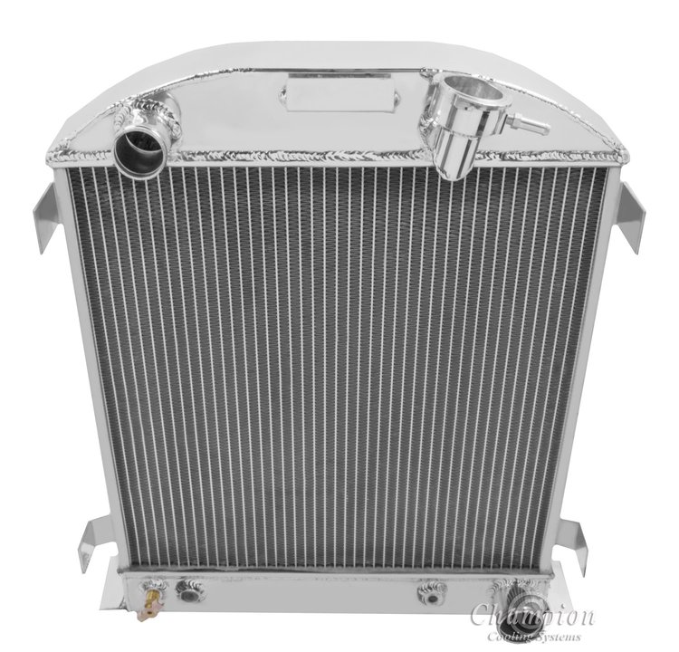All Aluminum Radiator 1932 Ford With 3" Chevy Chop Configuration