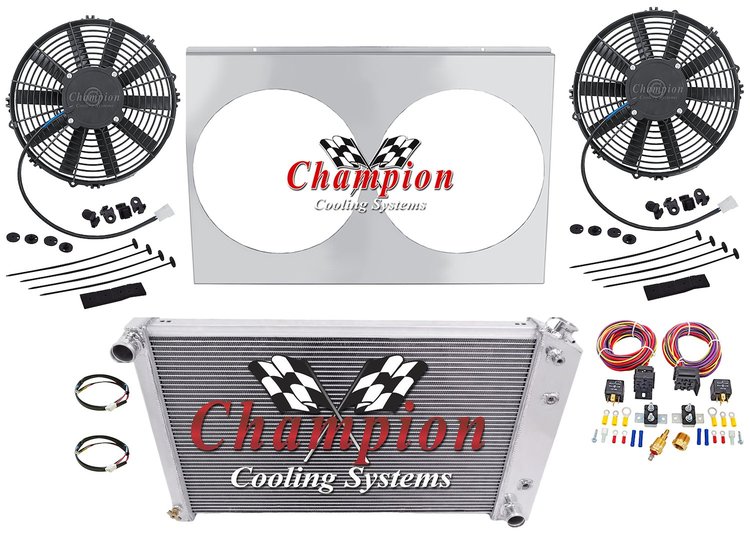 AE162K All Aluminum Radiator Kit for Select 1970-1985 GM Vehicles (26" Core)