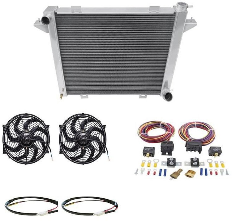 CC1198 All-Aluminum Radiator Kit 1991-1993 Dodge Pickup Truck D250, W250, D350, W350 5.9L 2WD/4WD