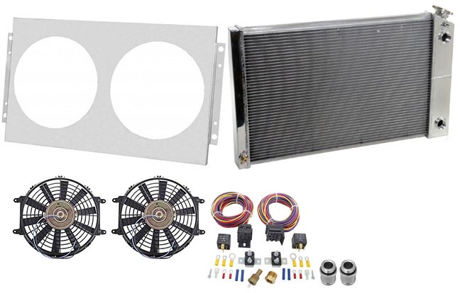 LS Conversion / Dual Pass Radiator Kit 1970-1985 GM Vehicles (26" Core)
