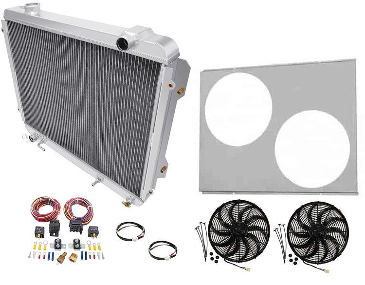 CC1755K All-Aluminum Radiator Kit for 1995-2004 Toyota Tacoma 4WD Trucks [3-Row]