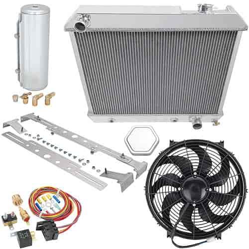 Aluminum Radiator System 1961-1966 GM C/K Truck Includes: