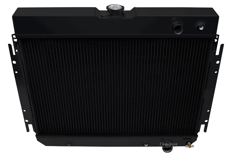 CC289B-LS-BL GM LS Conversion/Dual-Pass Radiator for 1963-1968 Chevy Bel Air/Biscayne/Impala, 1964-1967 Chevy Chevelle/El Camino