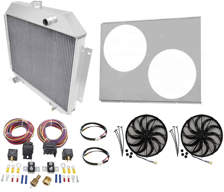 CC395 All-Aluminum Radiator System Kit for Select 1972-1979 Ford Trucks